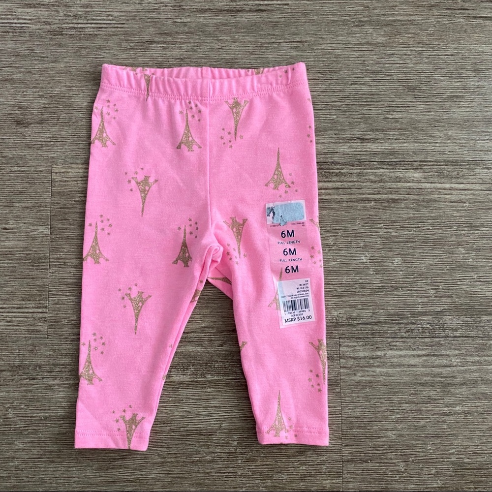 OshKosh Eiffel Tower Pink Leggings